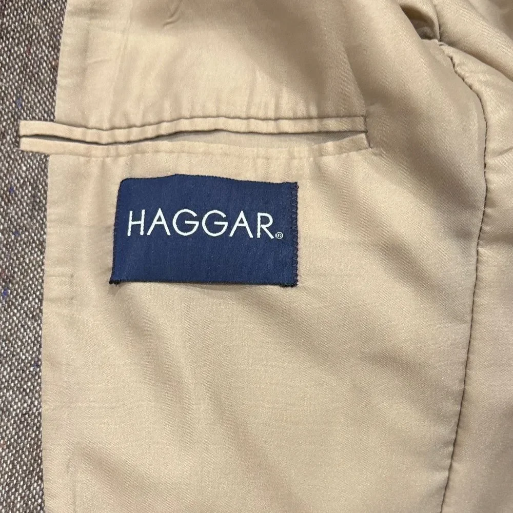 Haggar Vintage Classic Brown Men's Blazer Size Large